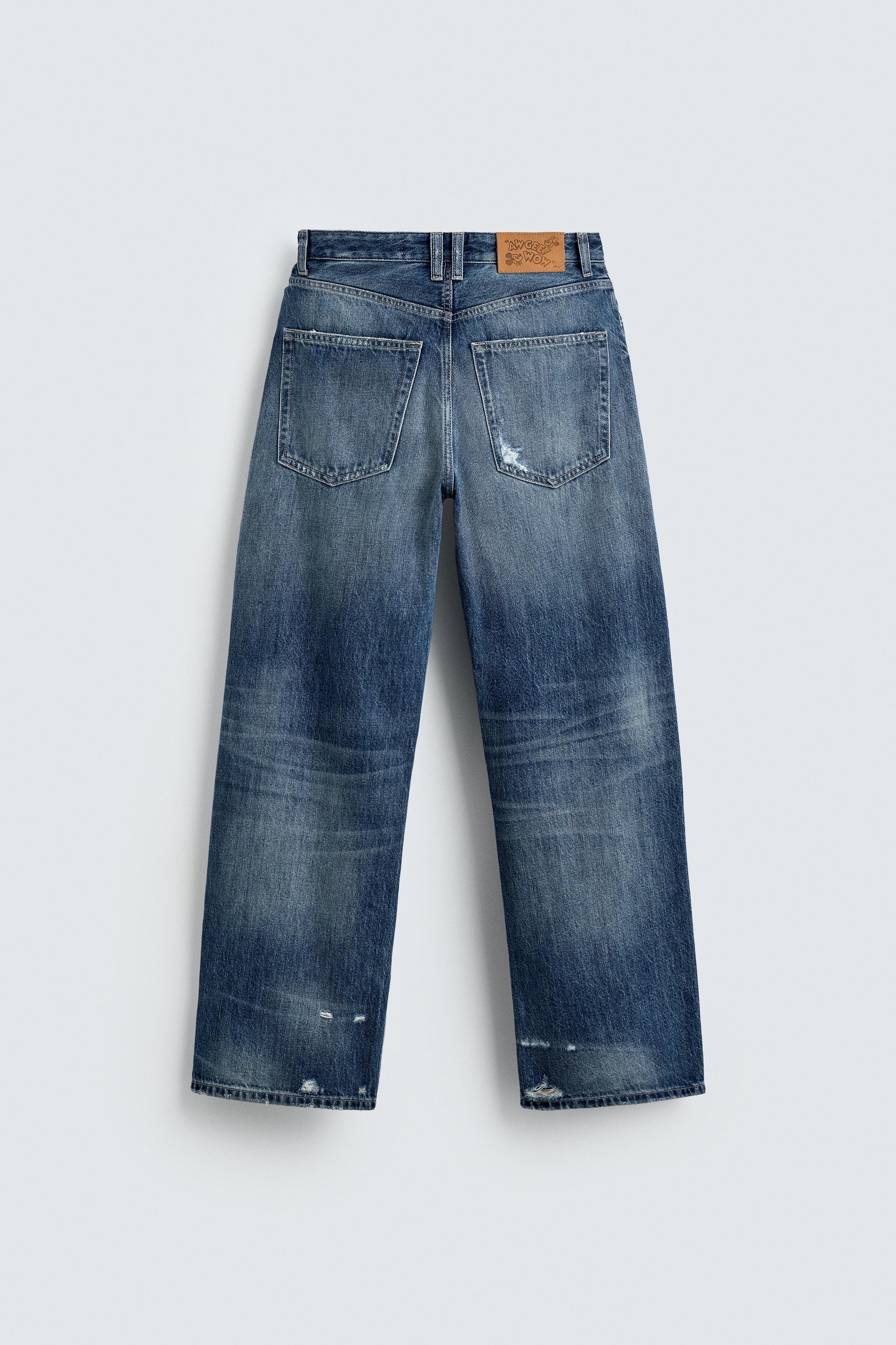 JEAN BAGGY FIT TAILLE MOYENNE HARRY LAMBERT FOR ZARA X DISNEY